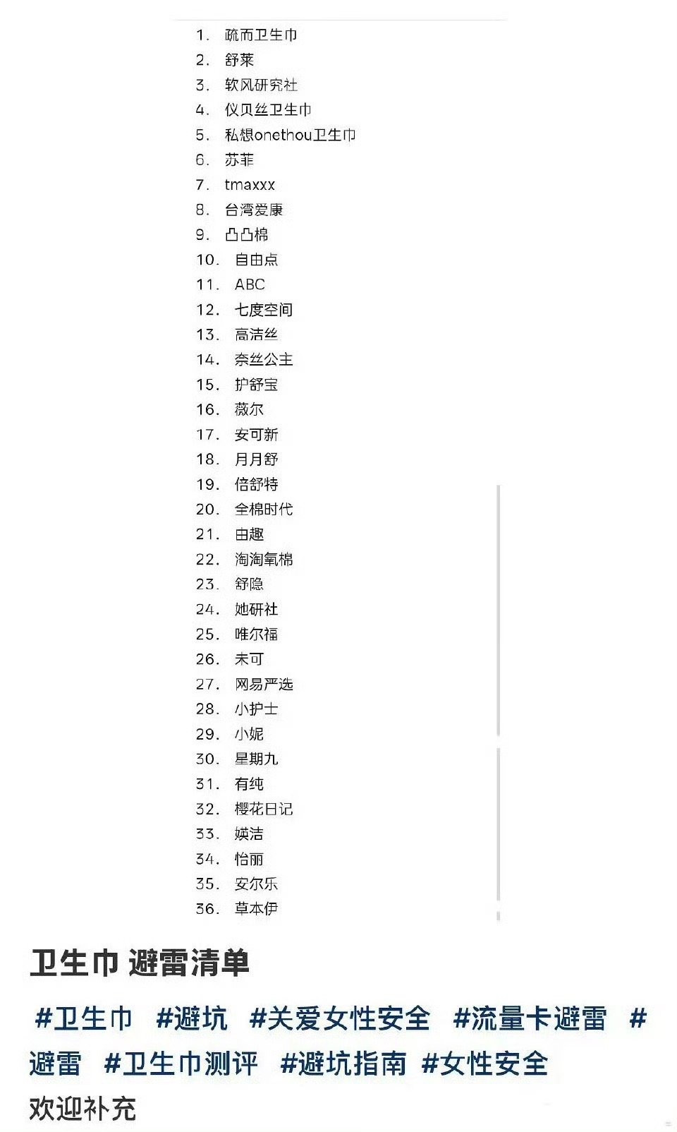 315名单315避雷产品，避雷企业，良心商品记得码一下，食品安全，生活用品安全什