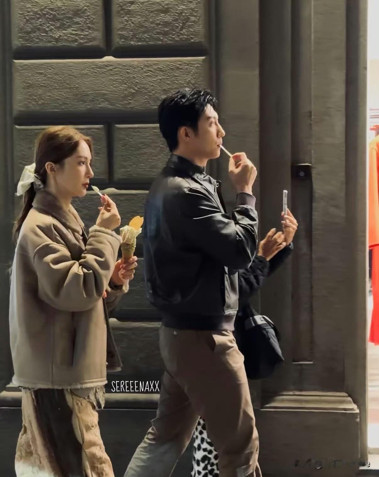 11月6日，黄景瑜金晨夜游，同吃一个冰淇淋上热搜，竟然还引发了两人恋情争议！视