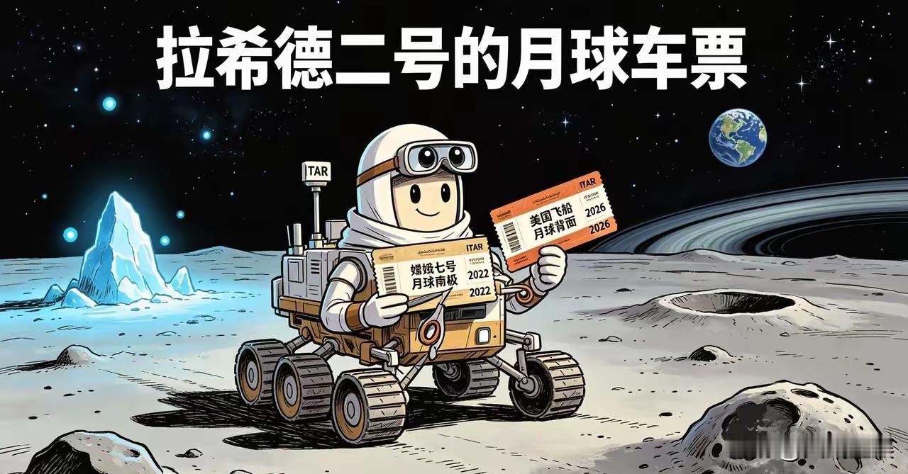 一辆本要搭中国嫦娥七号去月球南极的阿联酋月球车，最终改乘美国飞船奔赴月球背面——