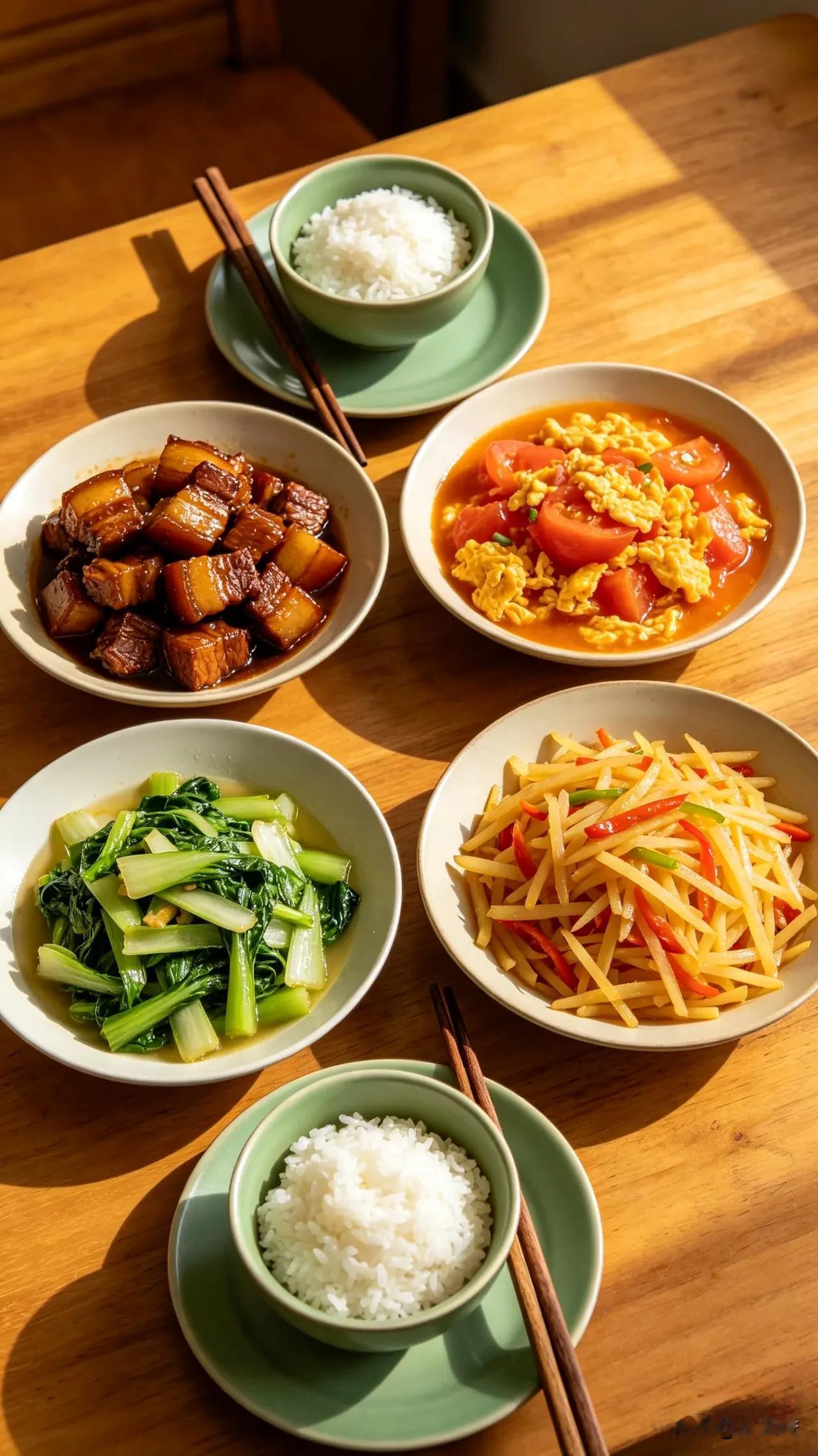 你注意了吗：那个做饭的人一直是做饭，吃饭的人一直是吃饭，吃饭时做饭的人要等吃饭的