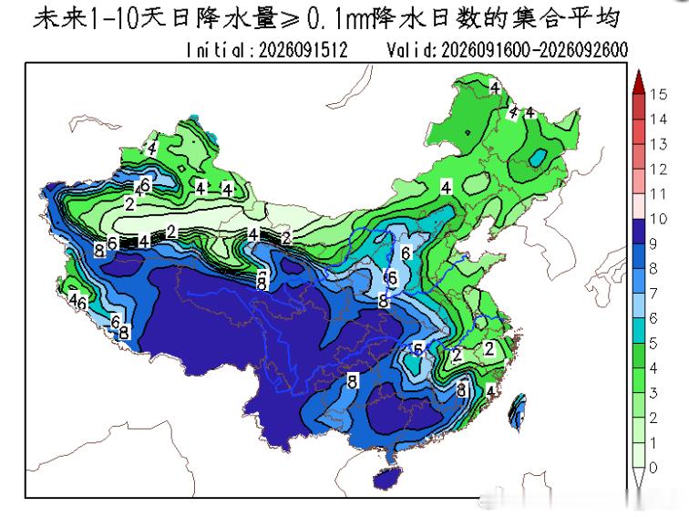 【华西秋雨】从目前的形势预报看，未来我国降雨最频繁、累计雨量最大的区域，就是在华