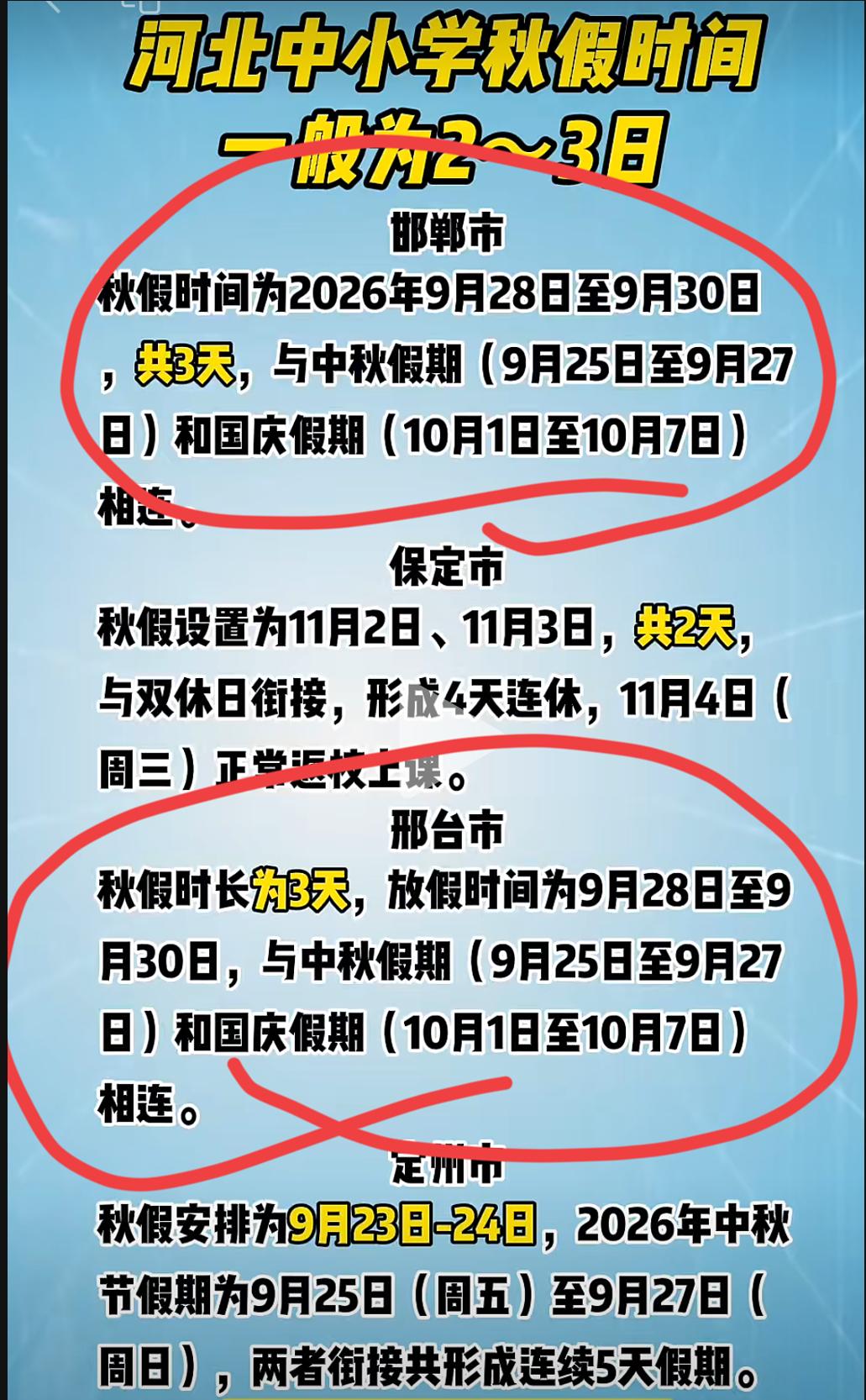 【为什么石家庄总“挨骂”总？石家庄这“大哥”太难当？】石家庄不放春秋假，挨骂：