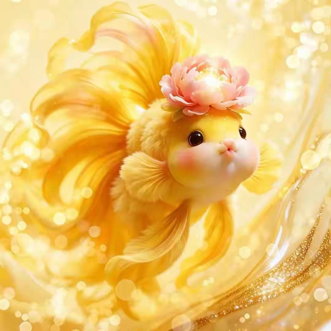 头像分享～这组软萌的好运锦鲤来啦愿见者都能接住这份专属好运，日子闪闪发光，烦恼