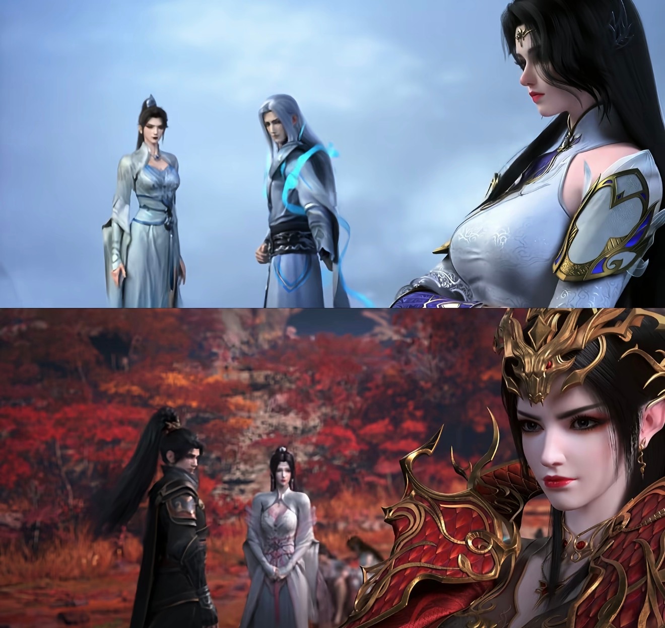 不愧是师徒啊斗破苍穹动画