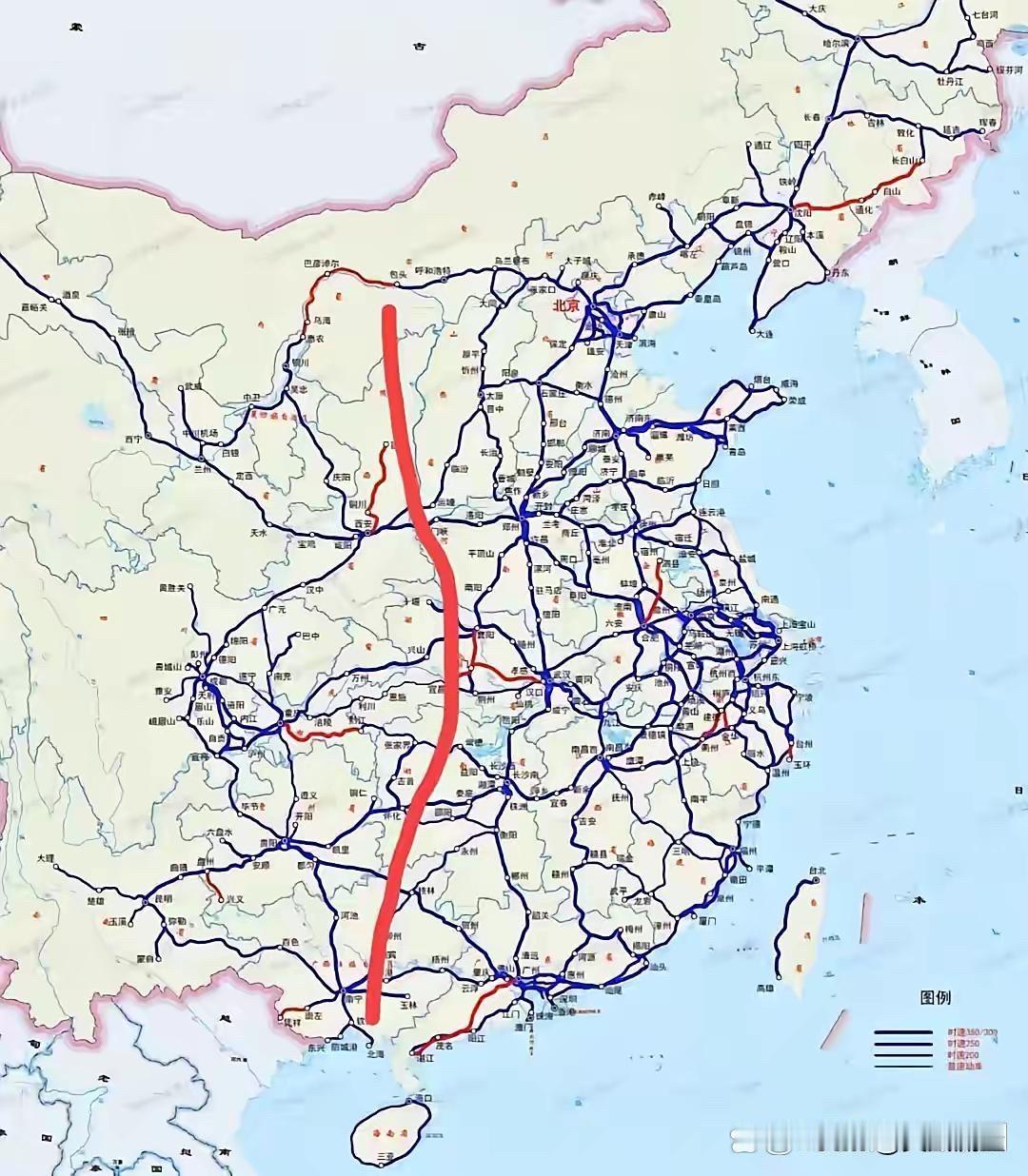 我国的高铁网络虽然“天下无敌”，但是多数集中于较发达地区，特别是中部以东区域和西