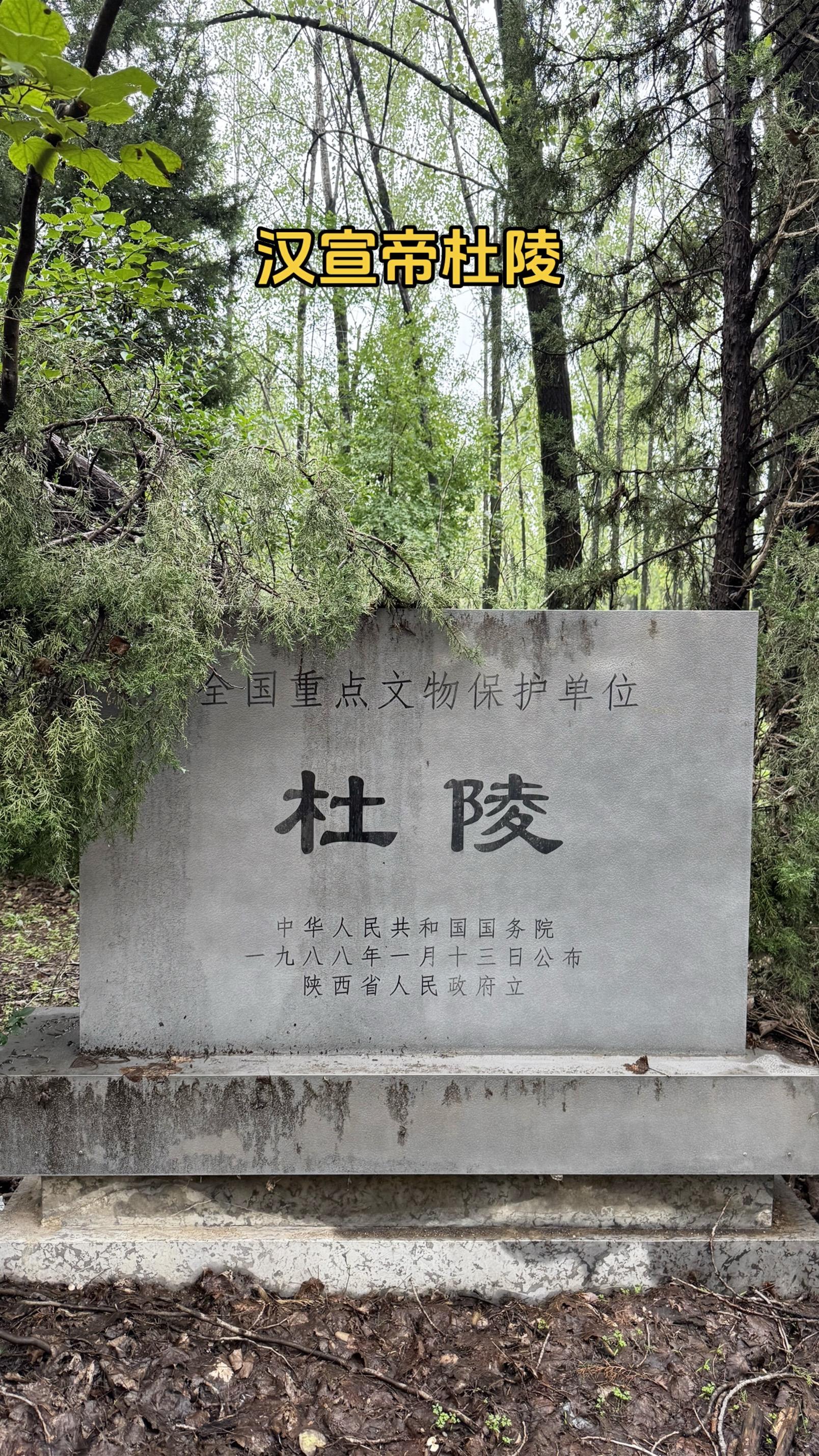 看看汉宣帝与王皇后的杜陵。今天看了四座陵墓,它们都位于西安市东南,相距...