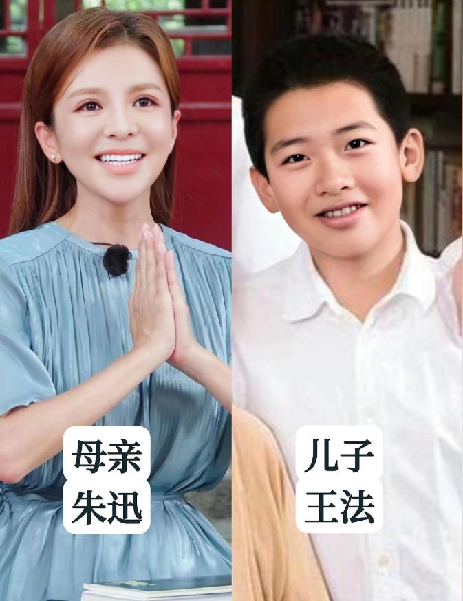 漂亮短端庄的朱迅，有一个帅气的儿子。漂亮端庄的李思思，有一个帅气的儿子。漂亮