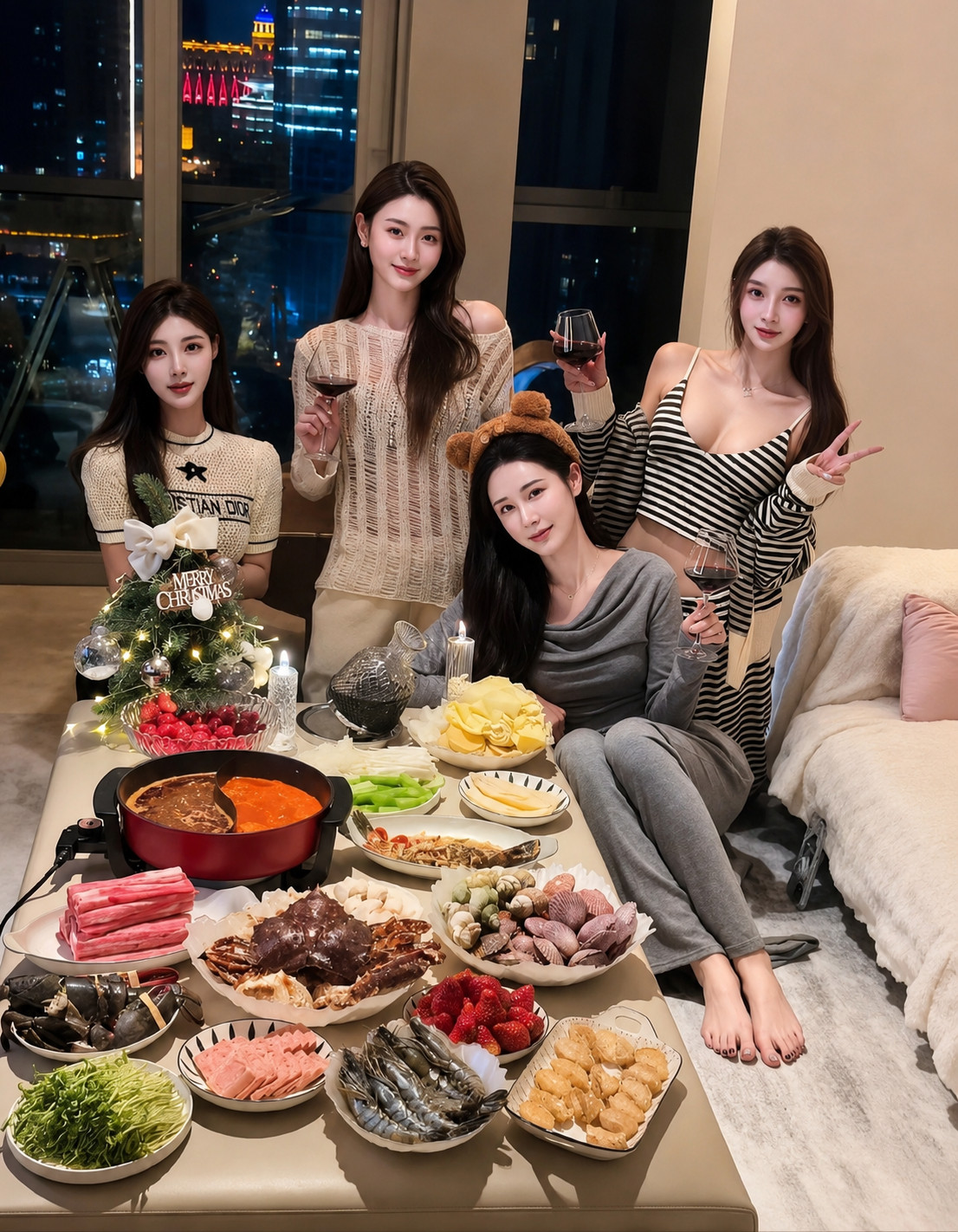 四位单身大美女，从第一印象判断，你觉得她们谁会第一个结婚？