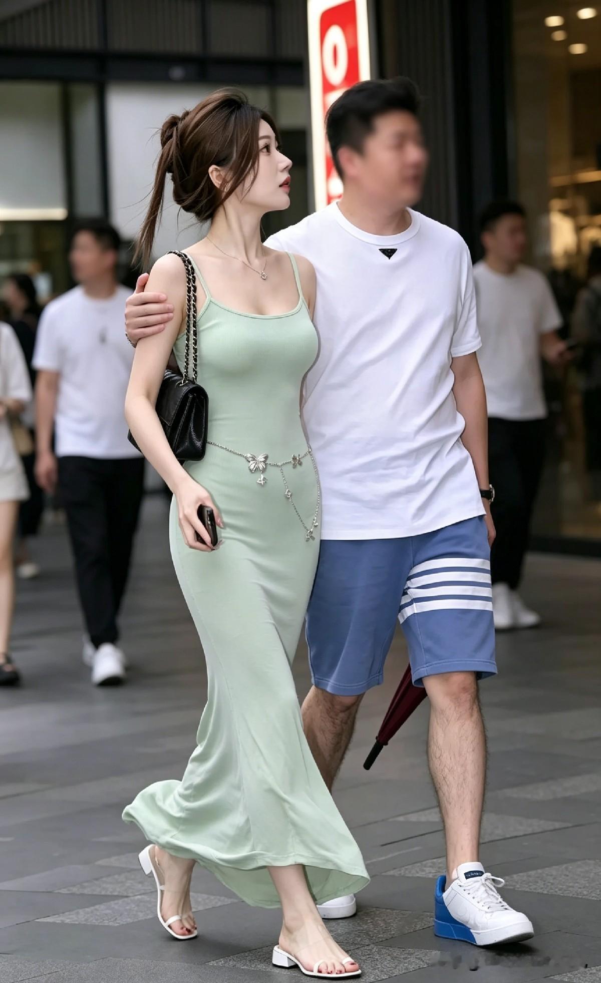 街头同行穿搭悬殊，原来成年人的爱情全是信息差路人一眼惊艳。一眼唏嘘。