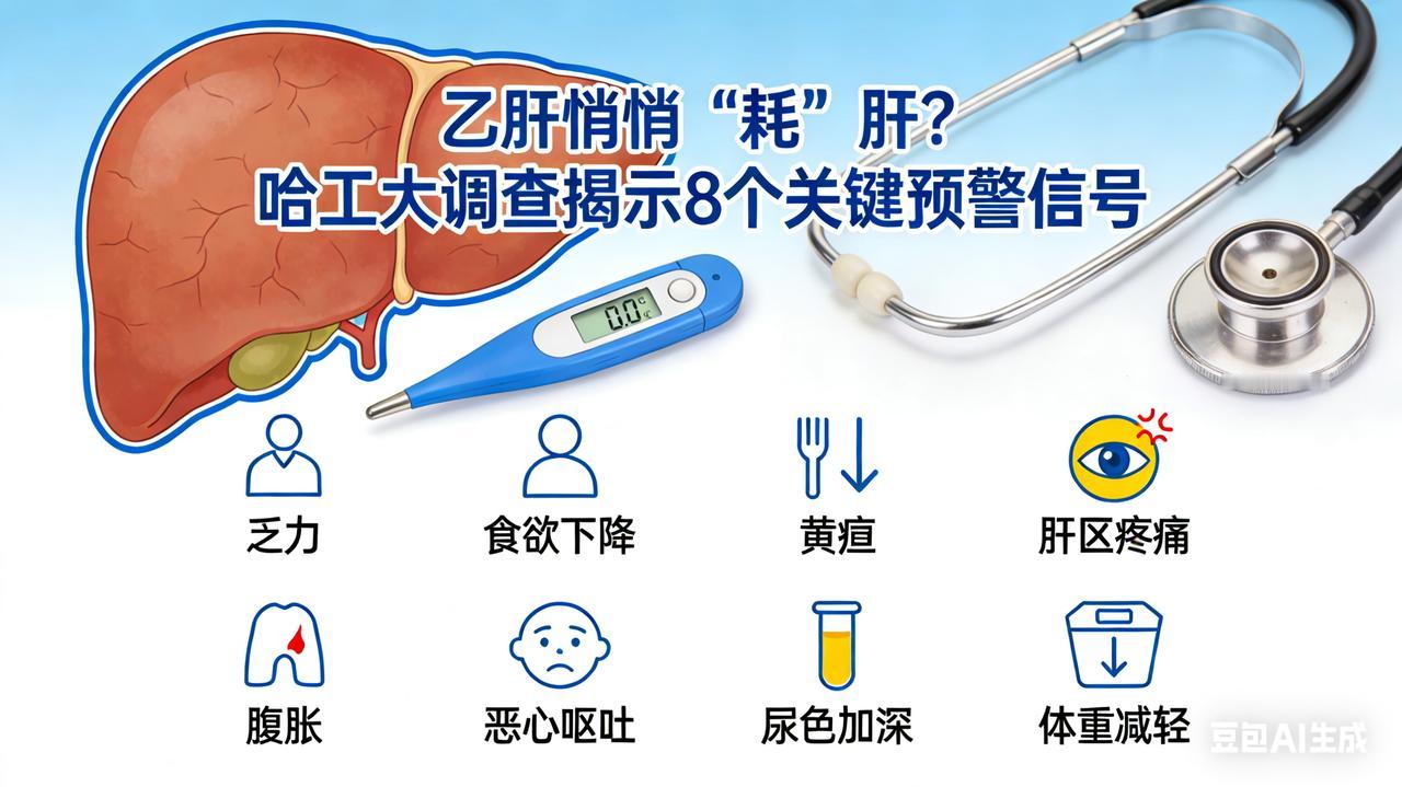乙肝悄悄“耗”肝？哈工大调查揭示8个关键预警信号哈工大医工交叉重磅报告