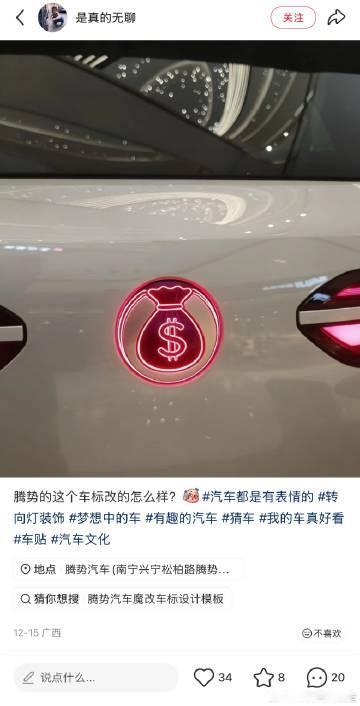 腾势这个车标改的很好看也很有创意唯一的问题是：不需要罚200吗【来自懂车帝车友
