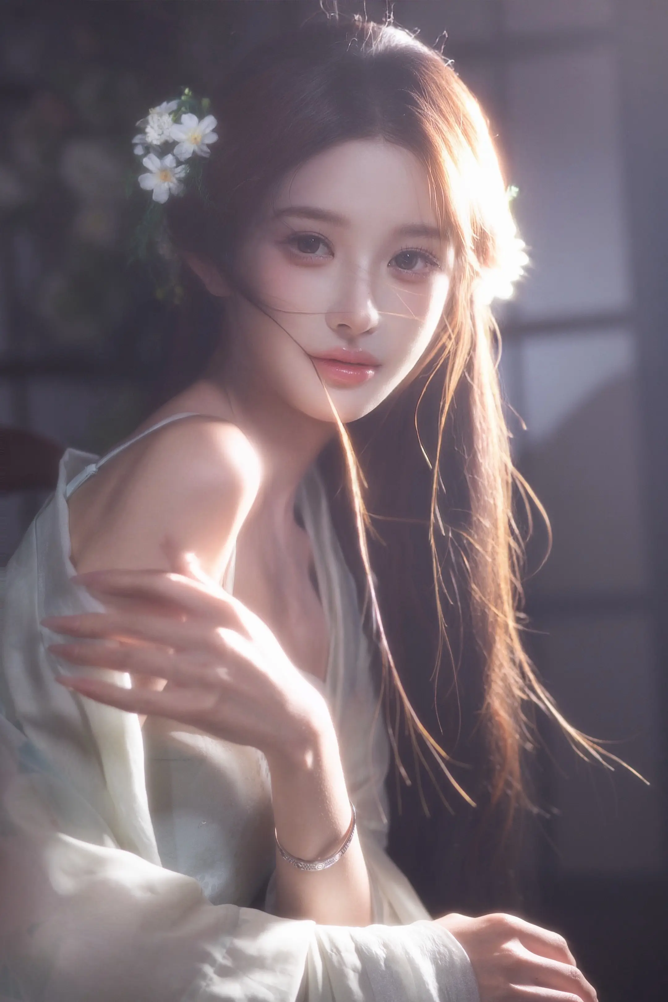 素净一张脸