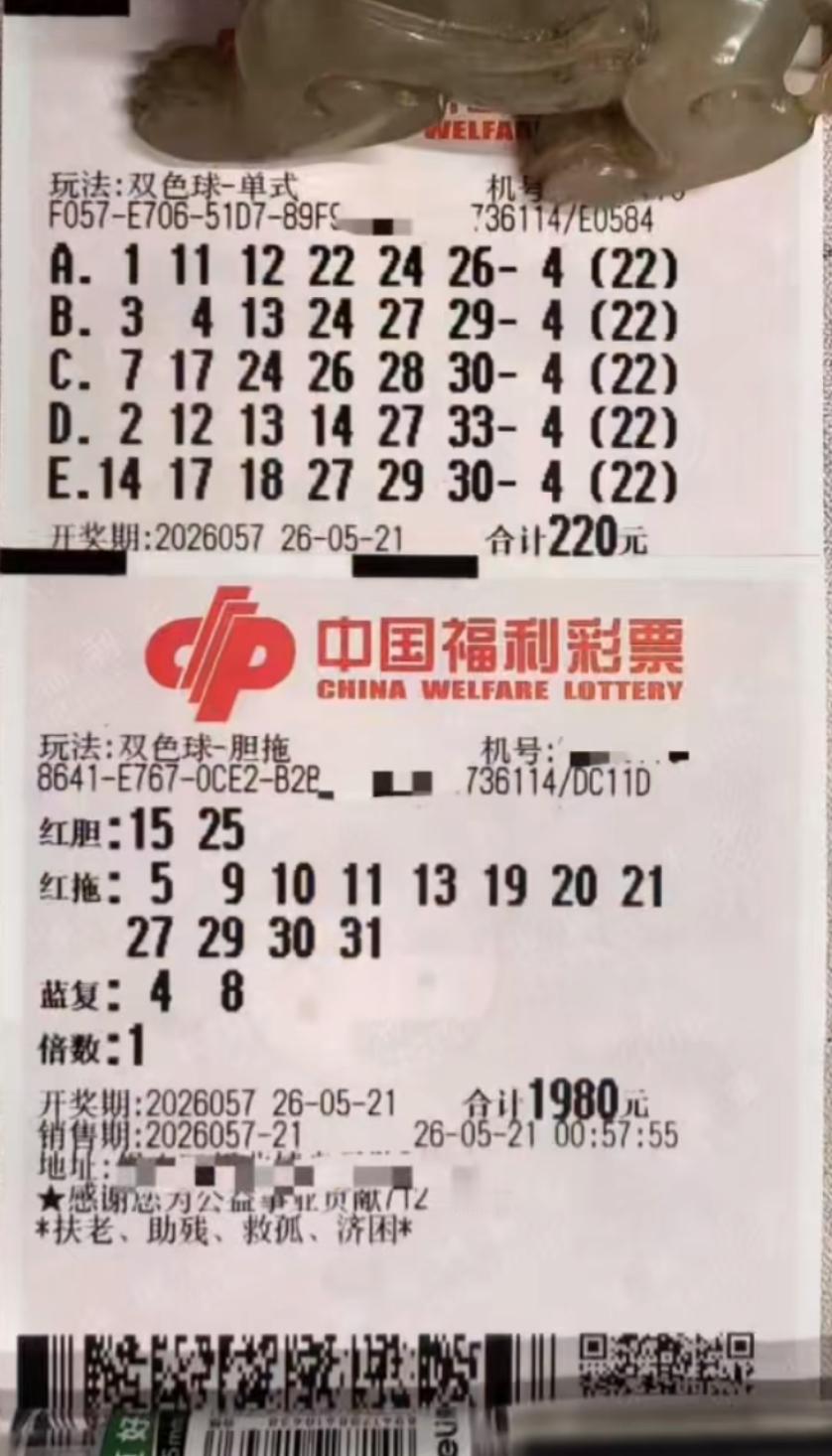双色球26057期焦点：江苏99倍哥凌晨出票，红蓝思路暗藏玄机今晚双色球26