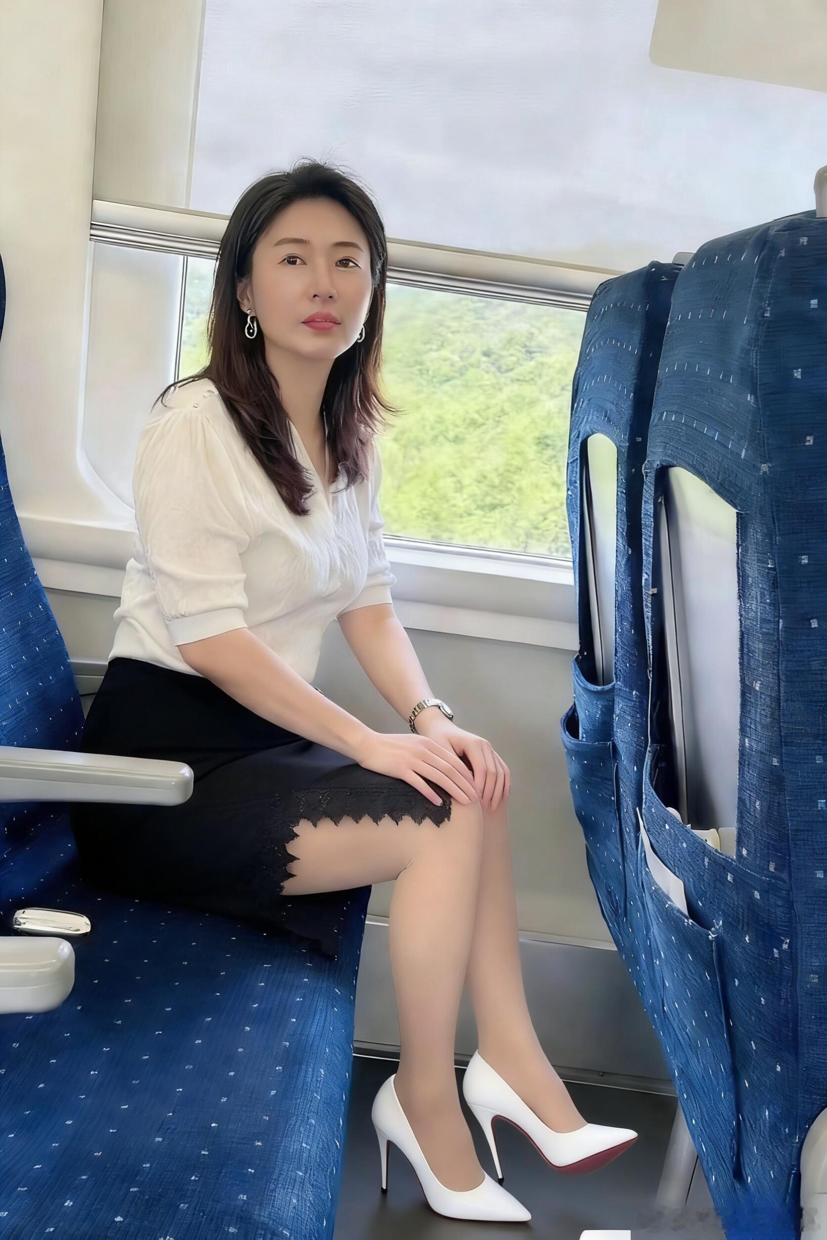 轻熟女神范儿还记得夏天的高铁美女绘梦长廊