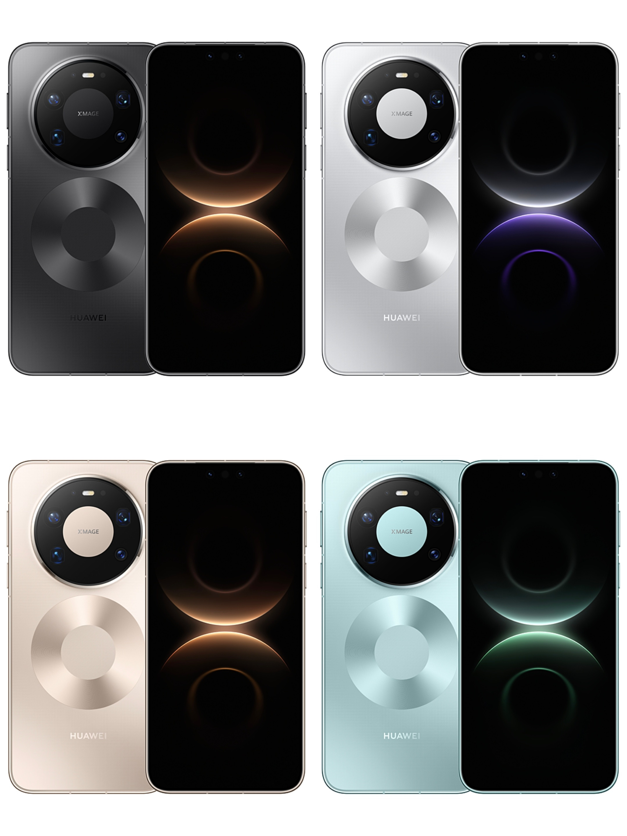 华为Mate80全系列外观出来了，感受一下：从左至右：华为Mate80、华为Ma