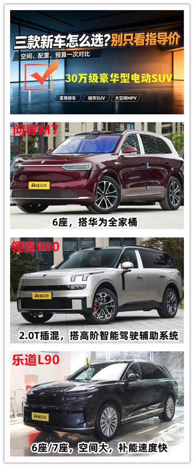 30万左右，想要购买一辆真正的豪华型电动SUV，有三款车型可以重点关注。第1款