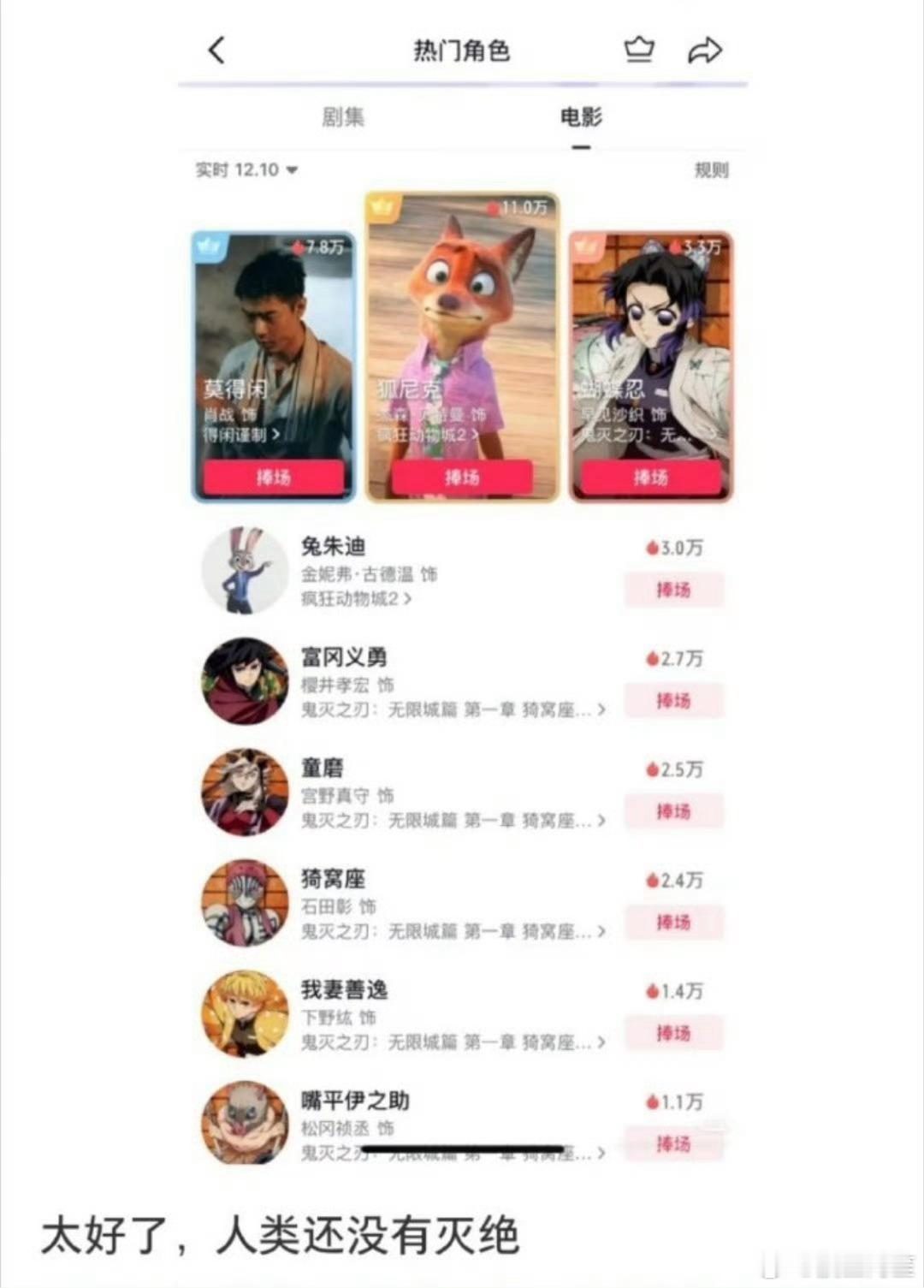 谢谢莫得闲让我们知道人类还没有灭绝