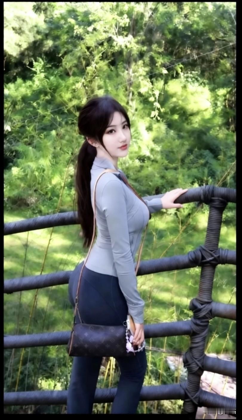 美图欣赏，看图写诗《晴郊闲步》七言绝句晴郊草色软如茵，竹树阴中驻晚春