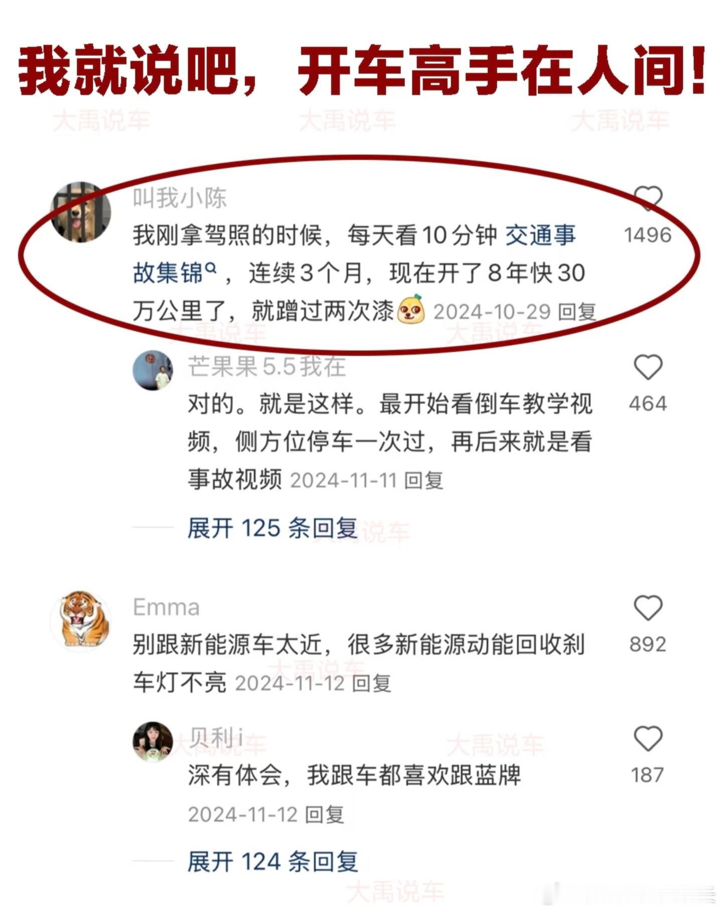 盘点那些开车保命小技巧我就说高手在民间吧