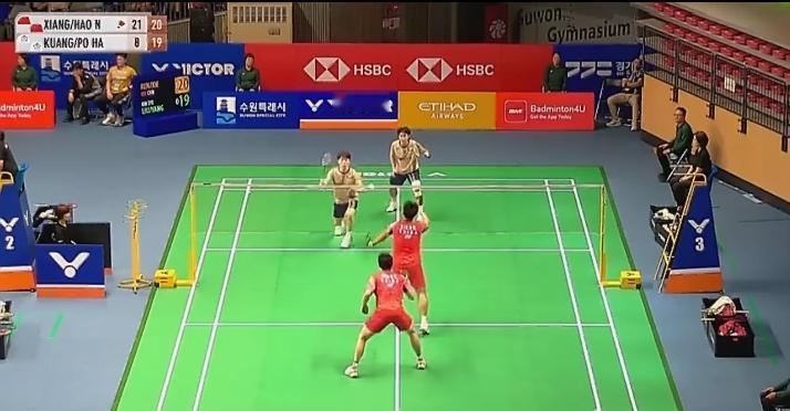 打得真舒坦！直接碾压[笑着哭]！第一局任翔宇/谢浩南🇨🇳21-8拿下中国