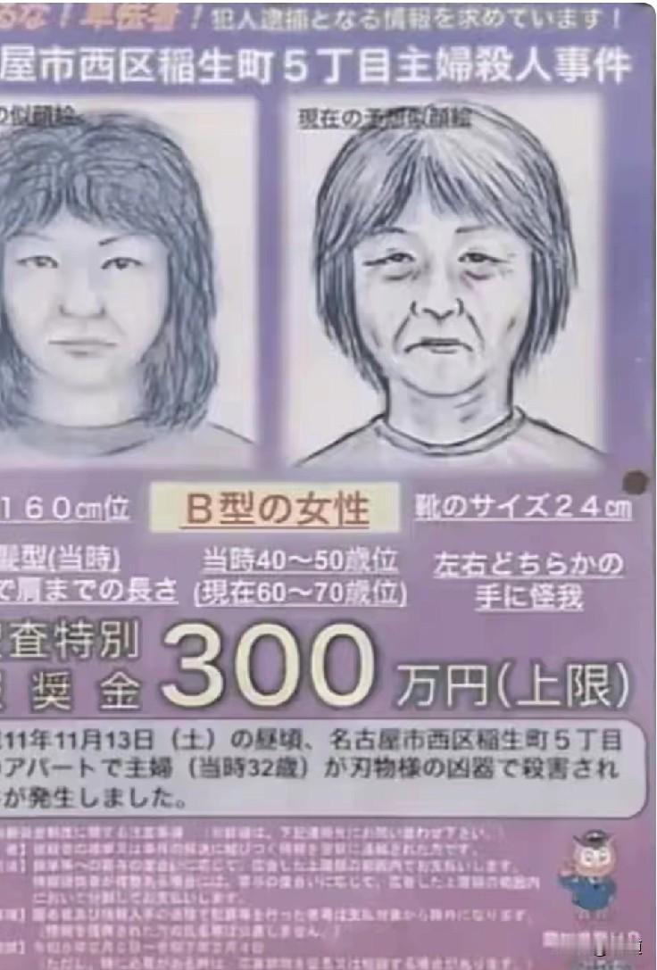1999年11月13日，日本女子在家中被利器割伤颈部导致大量出血身亡，而2岁的儿