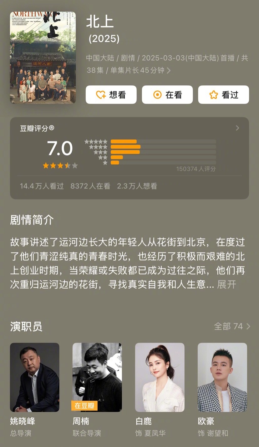 近几年比较热门的年代剧评分，押一下《主角》最终评分感觉可以8分以上《小巷人家》