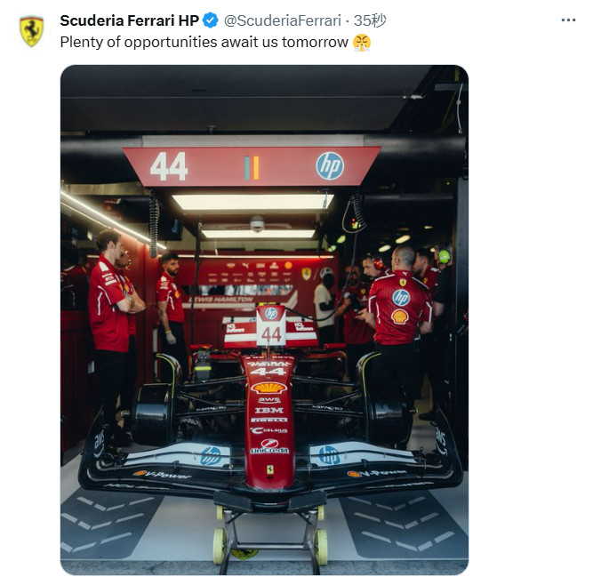 F1法拉利官推：明天有很多机会在等待着我们😤2025F1澳大利亚大奖赛​​