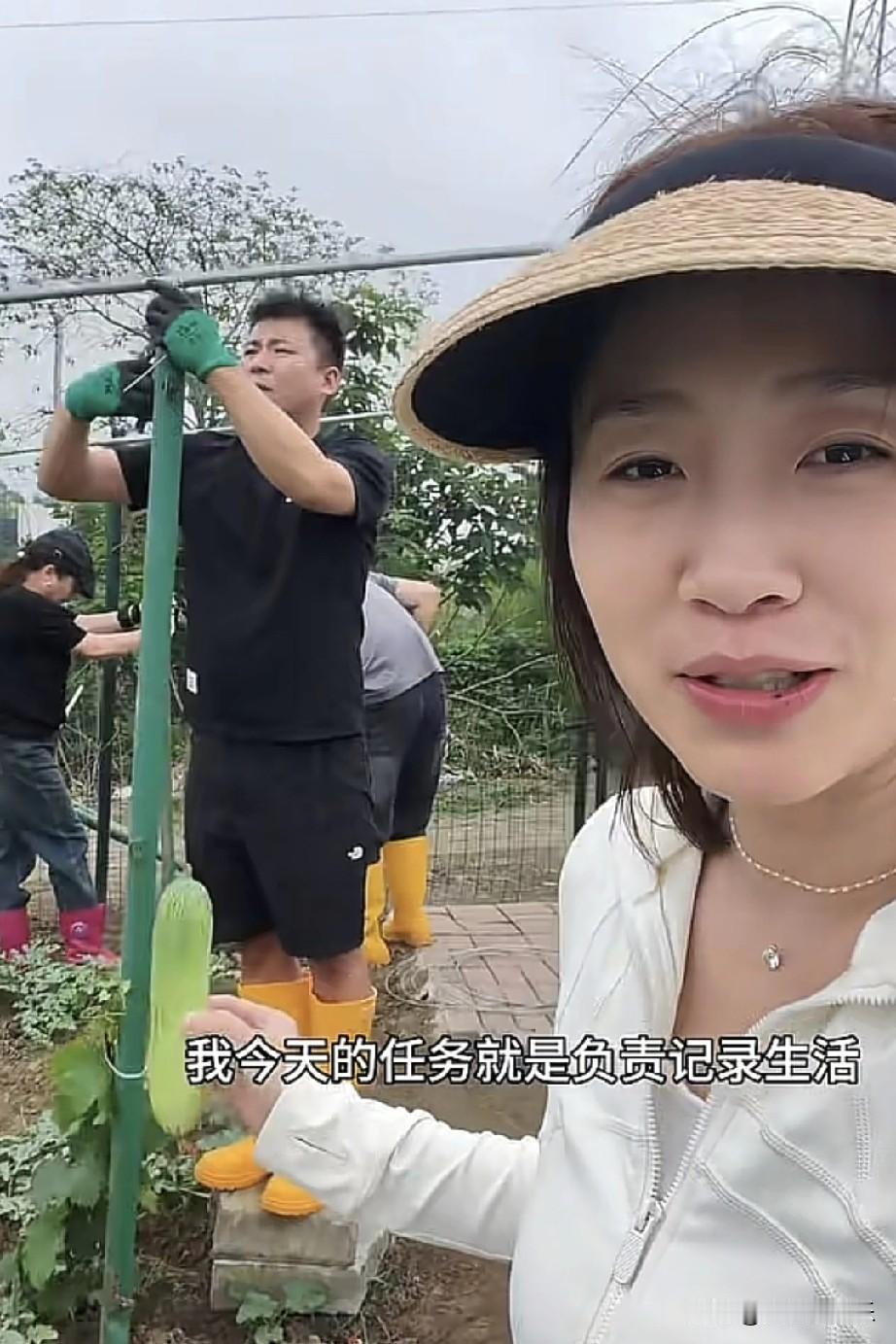 秋天妈妈为了流量又有大动作，租了一块地，养鸡养鸭又种菜的，连她妹妹一大家子一