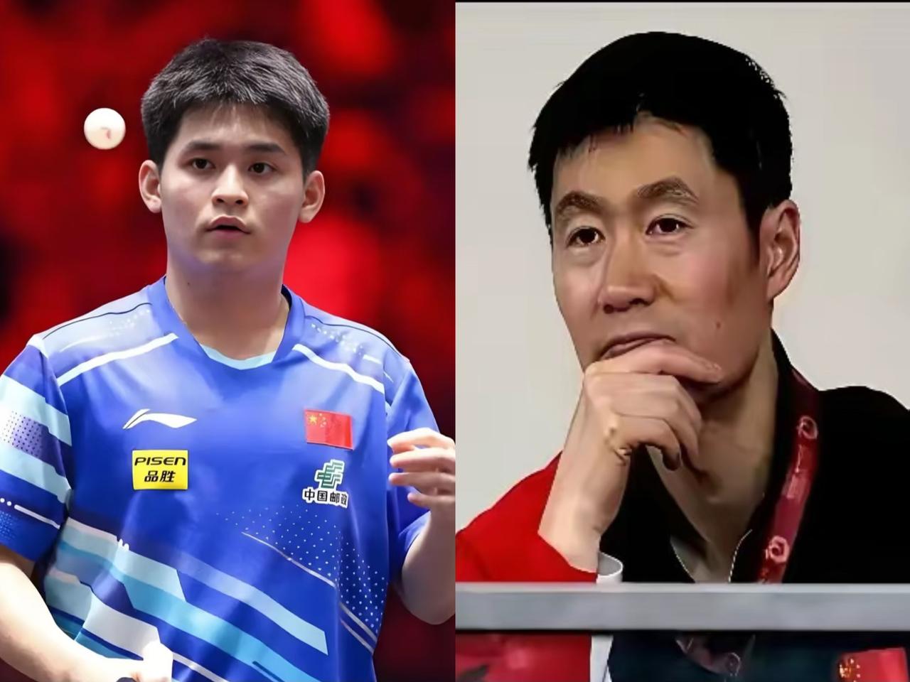 总决赛刚打完，据说王励勤对两人有点“失望”呢！先说林诗栋，身为世界排名第