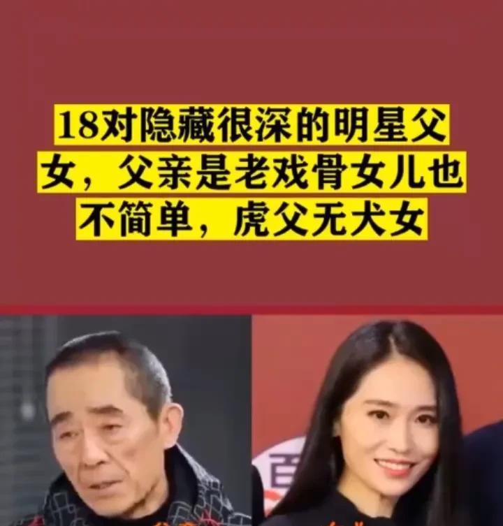 18对隐藏很深的明星父女，虎父无犬女，你知道是谁吗？