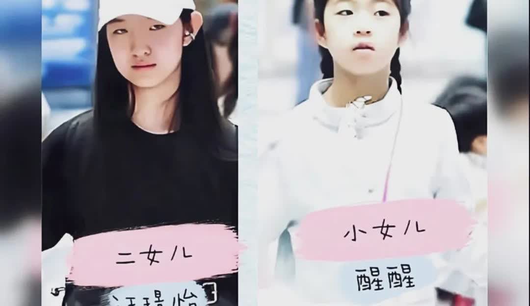 汪峰的二女儿和小女儿长的很像爸爸，两个女儿都不像妈妈漂亮，这俩女儿的颜值都败在爸