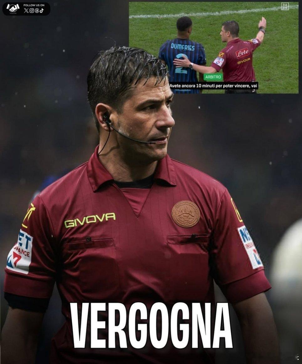 曼加涅洛对邓弗里斯说你们还有10分钟可以去赢下比赛，加油。结果几分钟后就无视国际