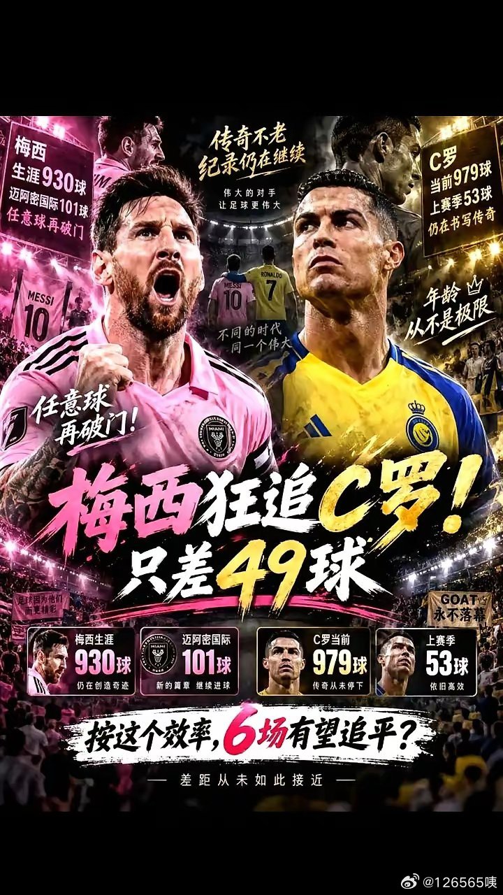 只差49个球！梅西快把这层窗户纸捅破了。​迈阿密国际那脚任意球死角钻进网窝，梅西的生涯总进球数悄悄爬