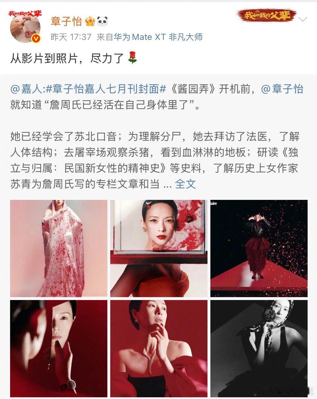 章子怡对《酱园弄》感叹：对影片尽力了。《酱园弄》豆瓣评分降至5.8分，预测总票房