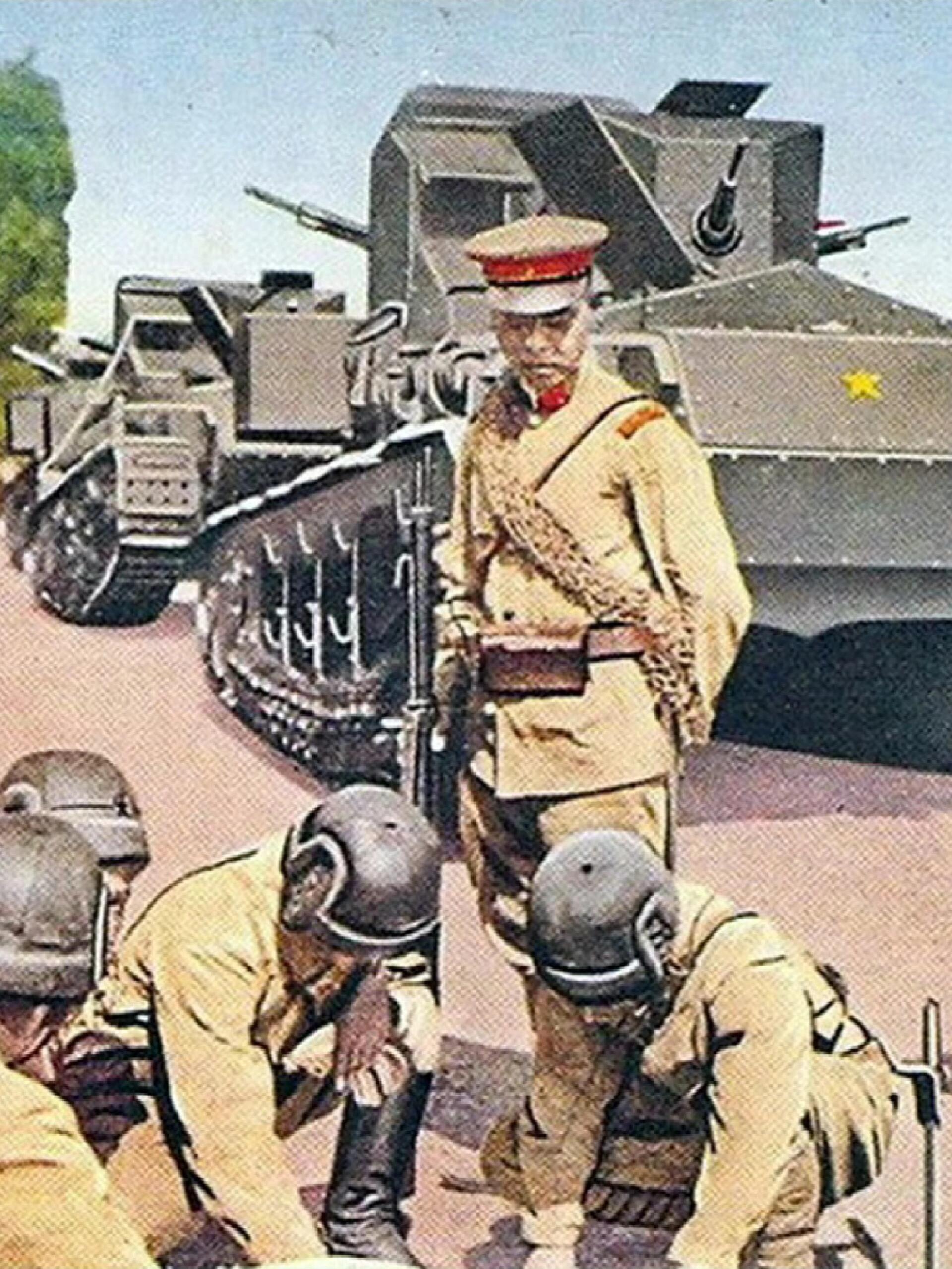 1920年代，明信片中的日本军队​​​