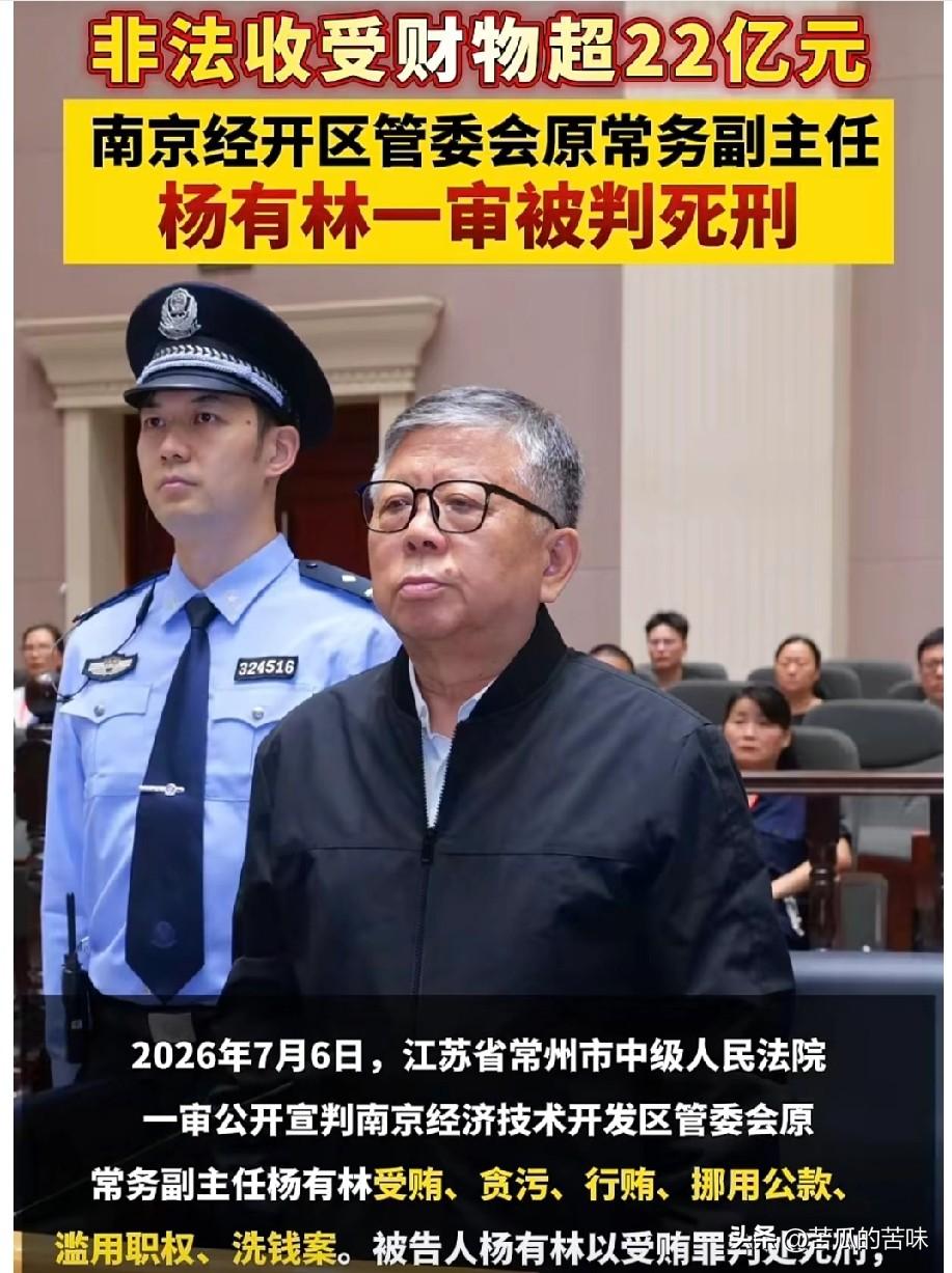 死刑！[赞]剥夺政治权利终身！没收个人全部财产！7月6日，杨有林被判处死刑，剥夺