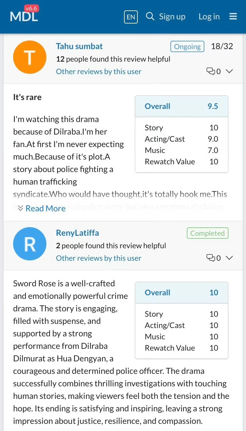 迪丽热巴利剑玫瑰又火出圈了美国乃至全球最大的亚洲影视剧数据库网站MyDramaL