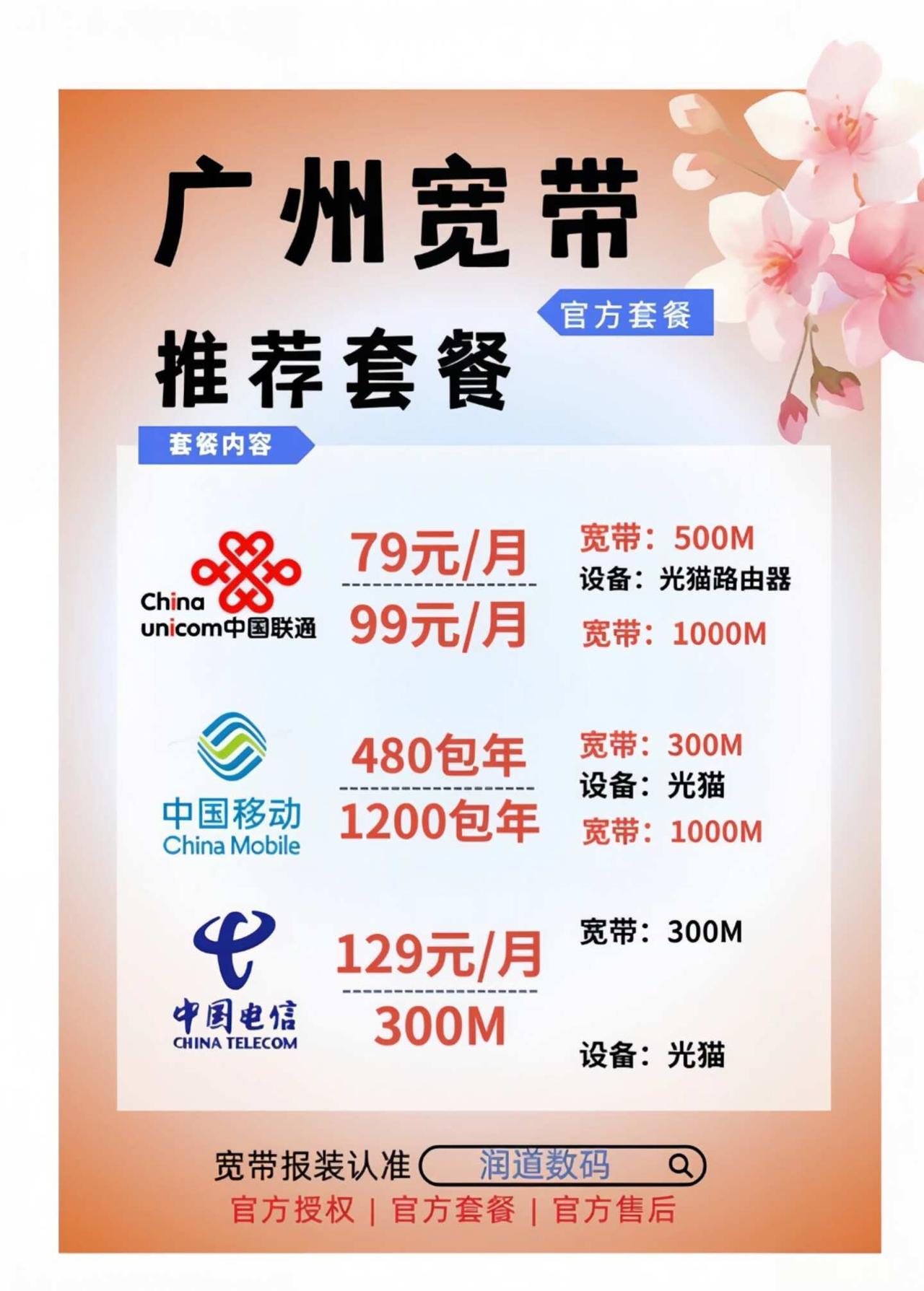 广州宽带怎么选不踩雷，最新省钱攻略来了准备在广州家里新装宽带，对比移动、联通整