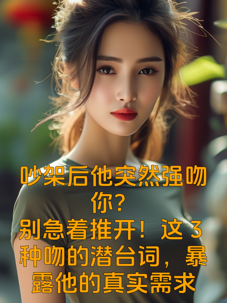 吵架后他突然强吻你？别急着推开！这3种吻的潜台词，暴露他的真实需求