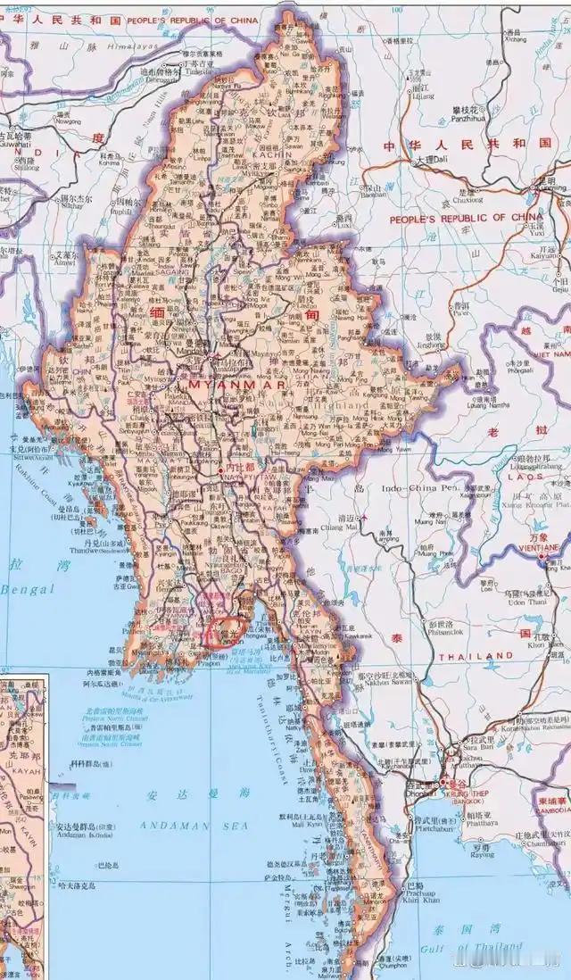 缅甸最大幸运是北方有个温和大国！如果这个大国是老美，或者是大鹅，那么缅甸或许