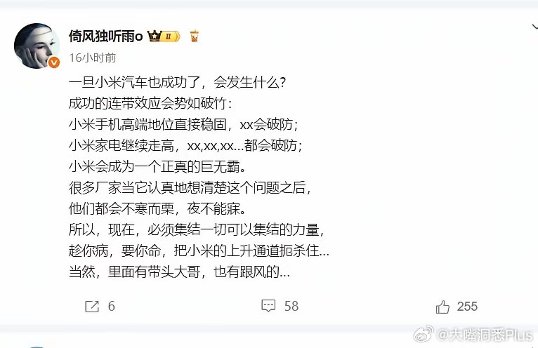 一旦小米汽车也成功了，会发生什么？​​​