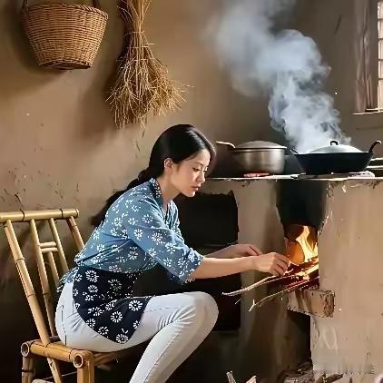 清江引·村姑农家女娇未出嫁，朝夕伴田稼。土屋灶生烟，铁锅烹春夏，平淡日