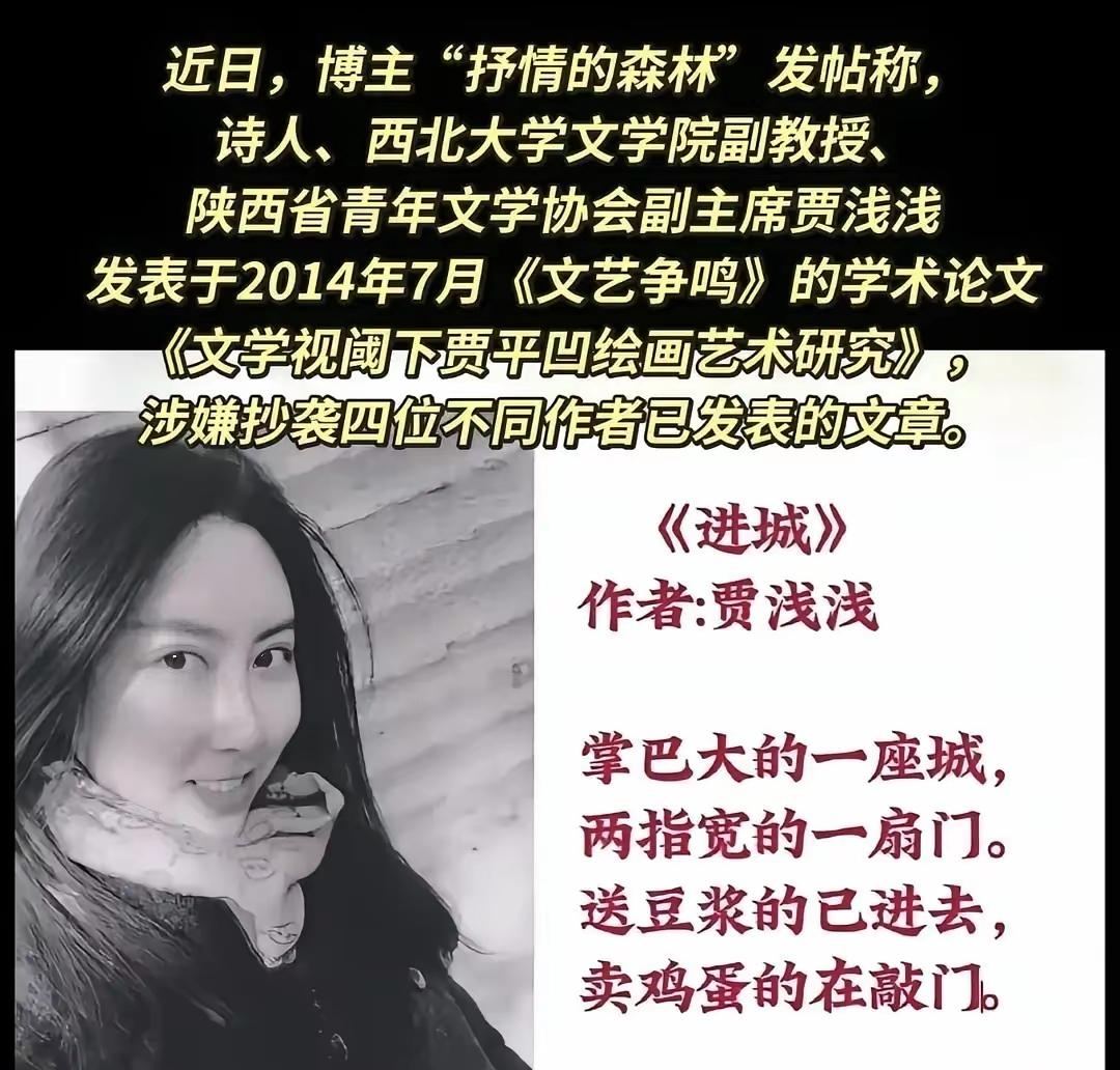 贾浅浅的诗就是特别，特别到让你觉得既神秘又俗气！那就看你从什么角度去思考了！不多