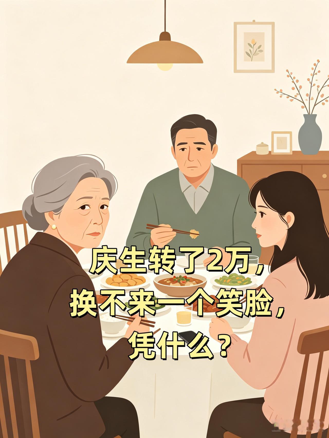 婆婆过生日，我转了2万，她当着全家面把手机一推，脸都黑了，说“我不缺钱”
