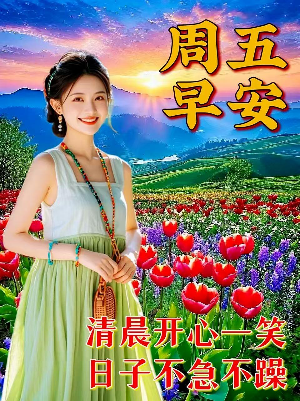 新的一天，好好生活、善待他人。生活不用太完美，尽心尽力就足够。放宽心情、昂首向前
