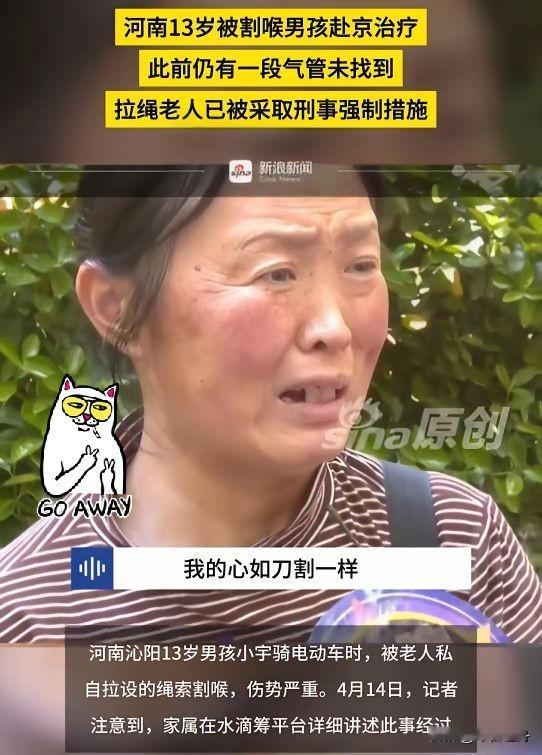 焦作拉绳的老人找到了老人62岁，朱某雨，不是大爷，而是大娘，现在的孩子已经没啥