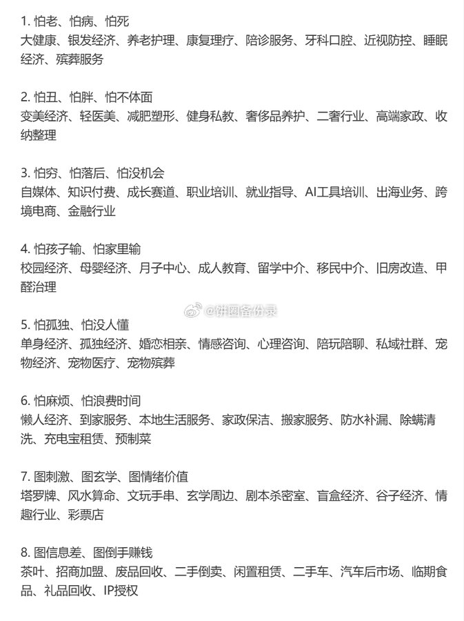 中国最暴利的行业，基本藏在这8类需求里。真正暴利的行业，卖的不只是产品，卖的