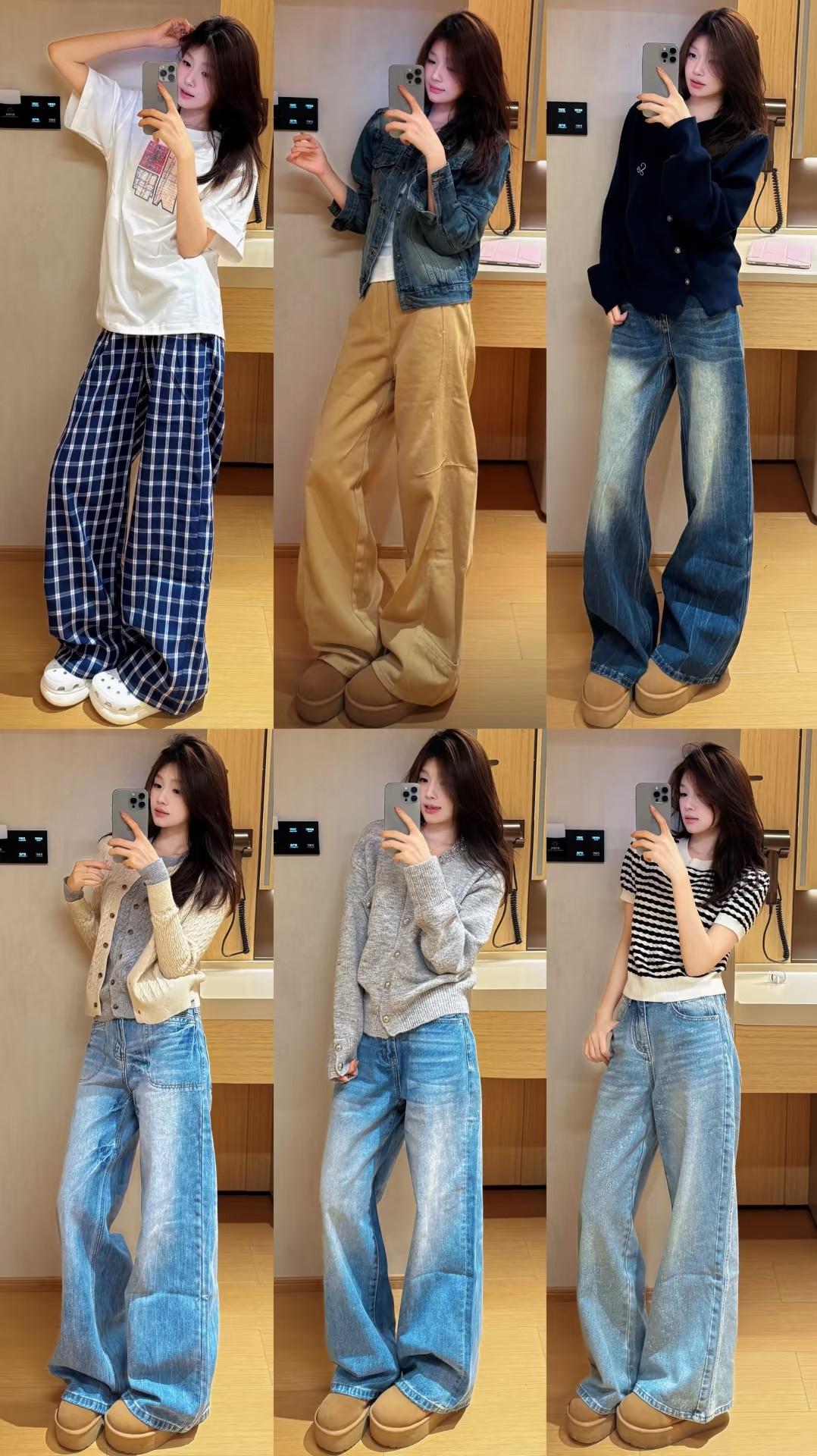 复古风穿搭指南：宽松牛仔裤搭配不同上衣，轻松打造时尚look！