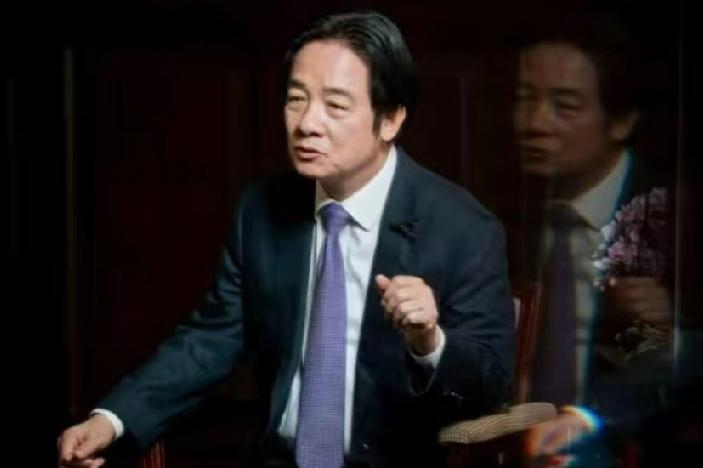 赖清德周二接受专访时说:“中国大陆若成功夺台，印太区域国家或将成为下个攻击目标，
