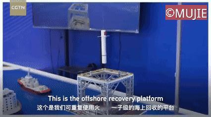 国家队长征十号甲的海上回收平台交付了，使用的是我国独创的网系绳索回收技术，这方法